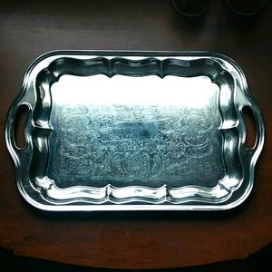 Irvinware Chrome Tray Vintage